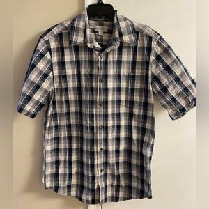 Carhartt button up shirt casual shirt‎ sleeves 100% cotton plaid. Medium
